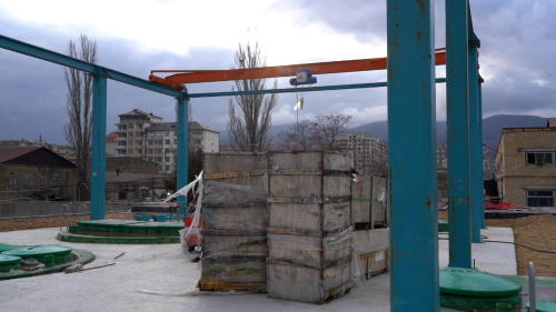 Глава Дербента ознакомился с ходом строительных работ на канализационно-насосной станции